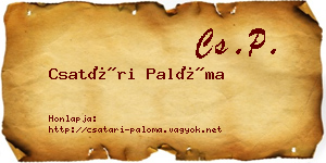 Csatári Palóma névjegykártya